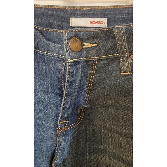 Bongo Jeans Bootcut Blue Denim Stretch Mid Rise Women's Size 7 Casual Classic - Picture 2 of 5